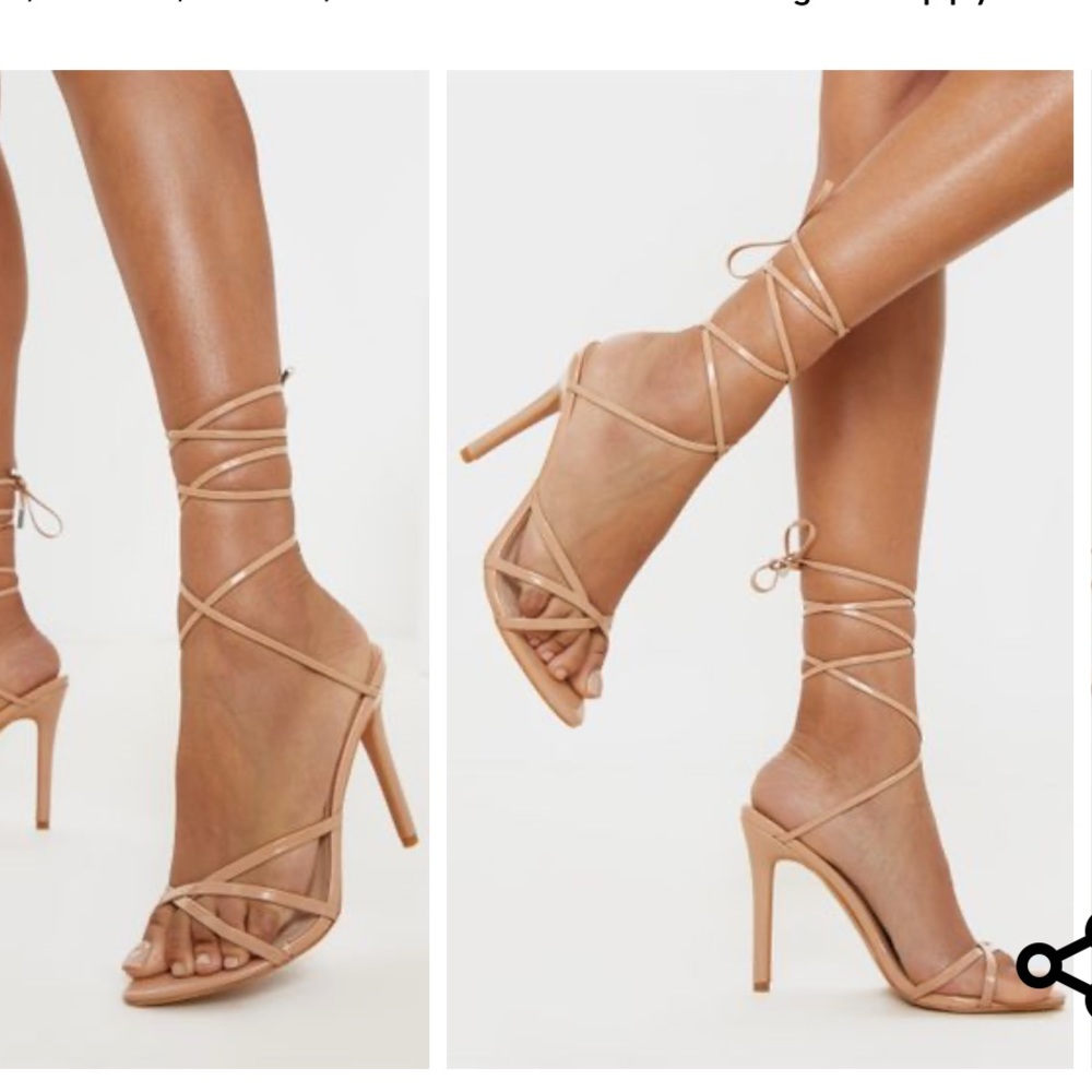 Nude Strappy Heel